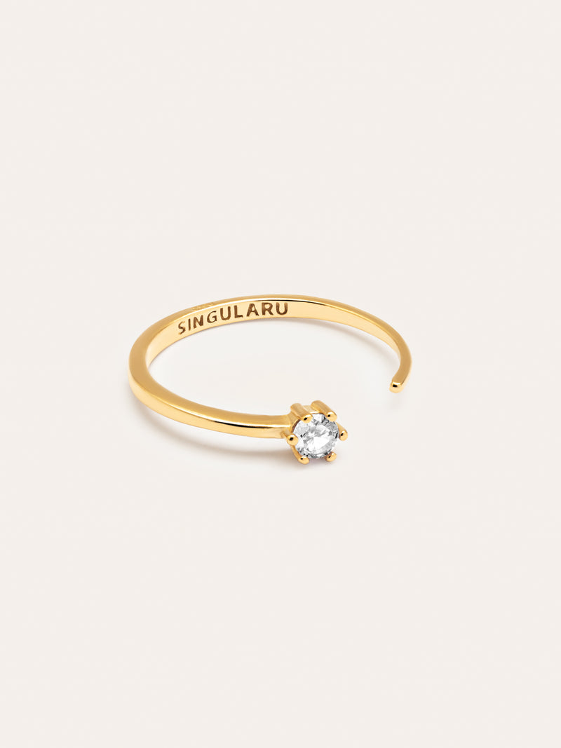 Bague Sophie Argent Plaqué Or