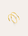 Imagen detalle de Anillo Spiral Spark Baño Oro