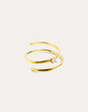 Anillo Spiral Spark Baño Oro