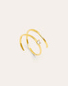 Spiral Spark Gold Ring