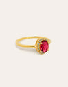 Anillo Strawberry Colors Baño Oro