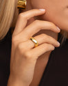 Tina Stainless Steel Gold Ring