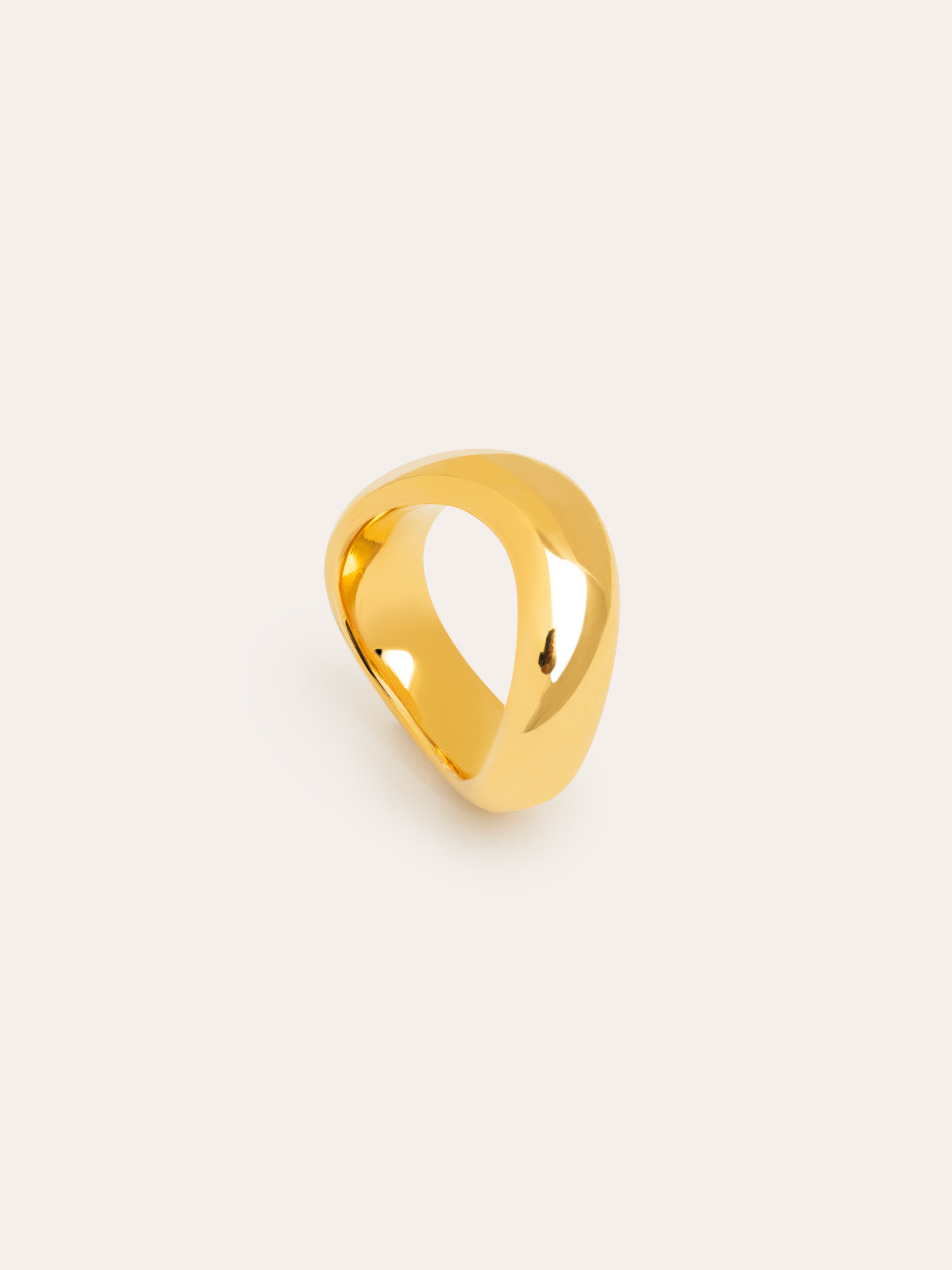 Tina Stainless Steel Gold Ring