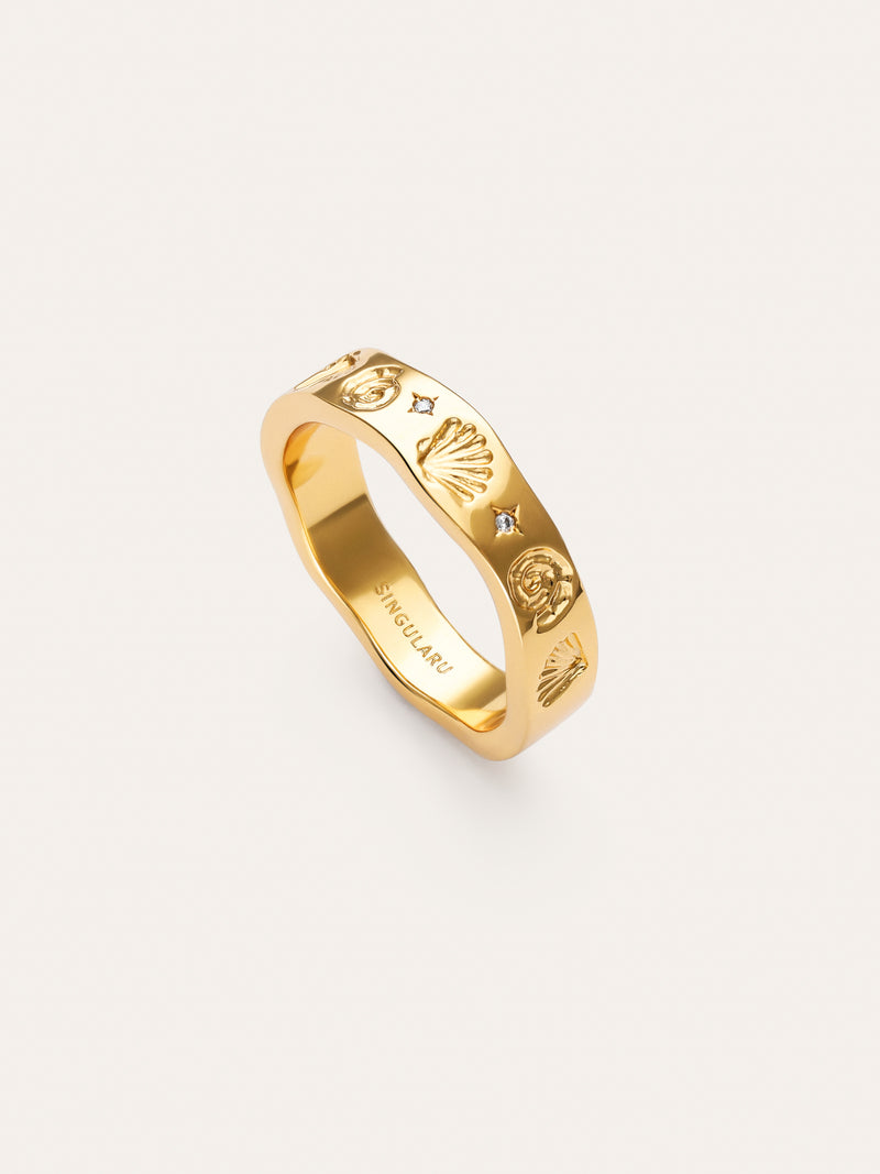 Bague Treasure Plaqué Or