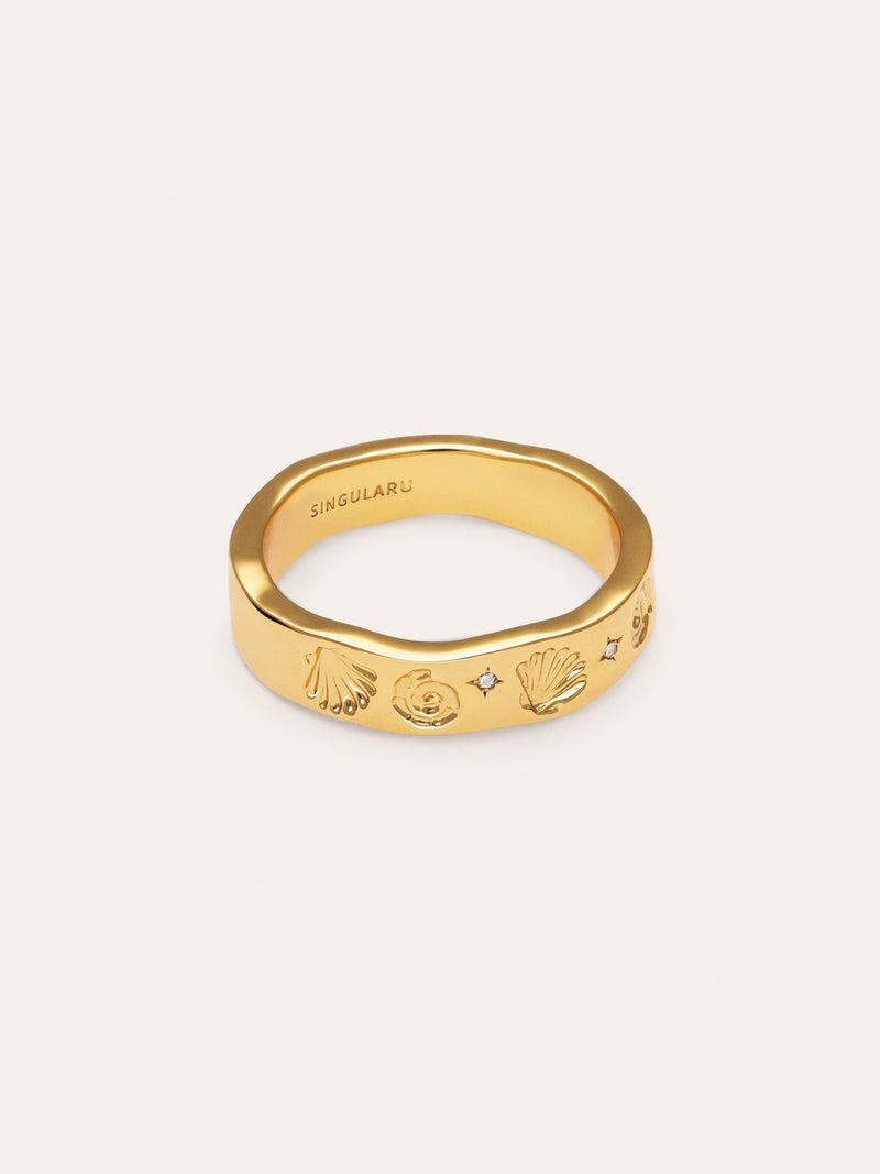 Bague Treasure Plaqué Or