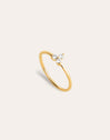 Anillo Trébol Baño Oro