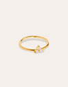 Anillo Trébol Baño Oro