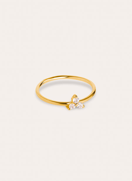 Clover Ring Gold Plated