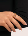 Lavande Clover Ring Gold Plated