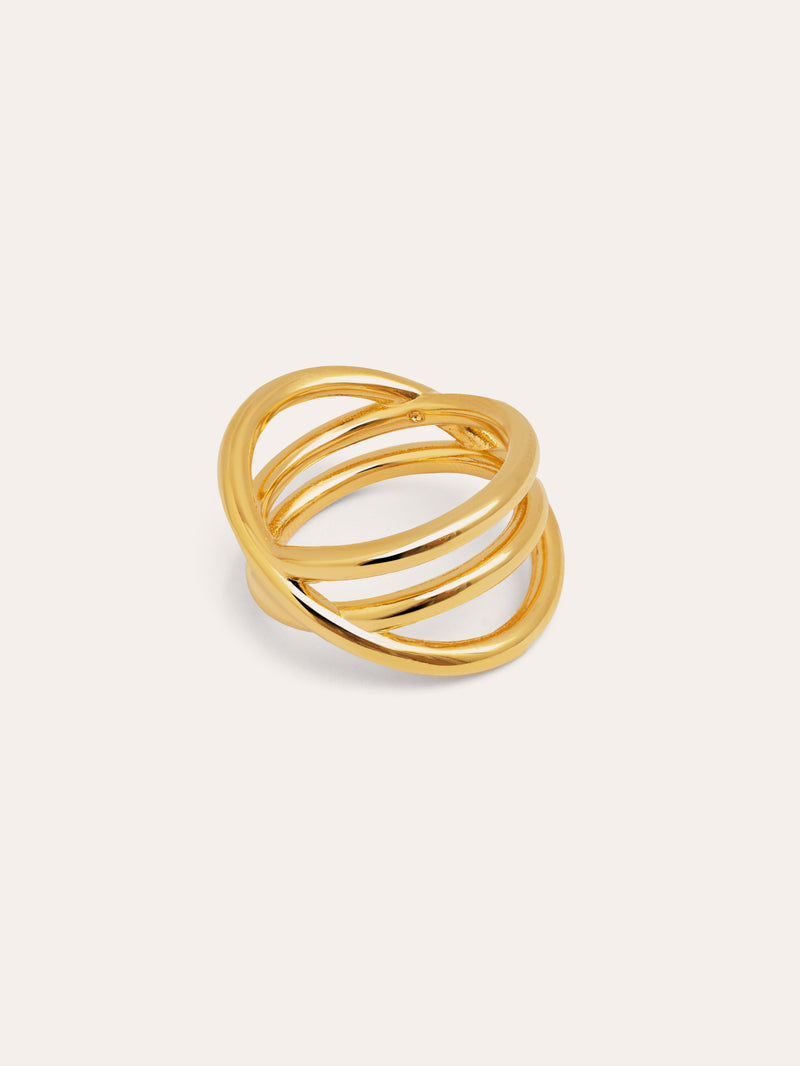 Bague Trinity Plaqué Or