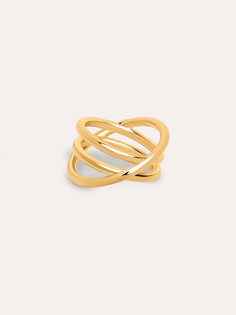 Bague Trinity Plaqué Or