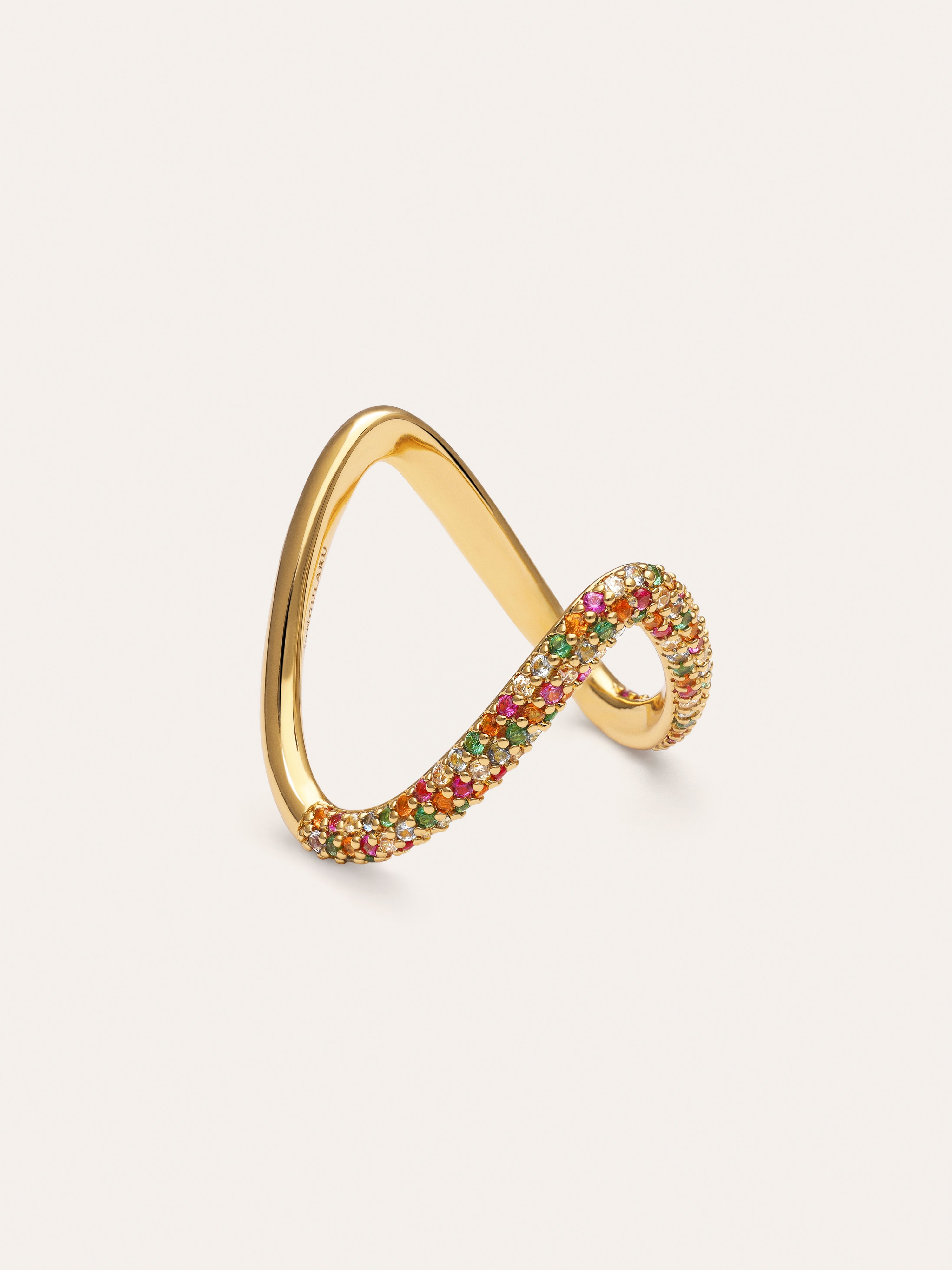 Scarlett Dance V-Ring, vergoldet