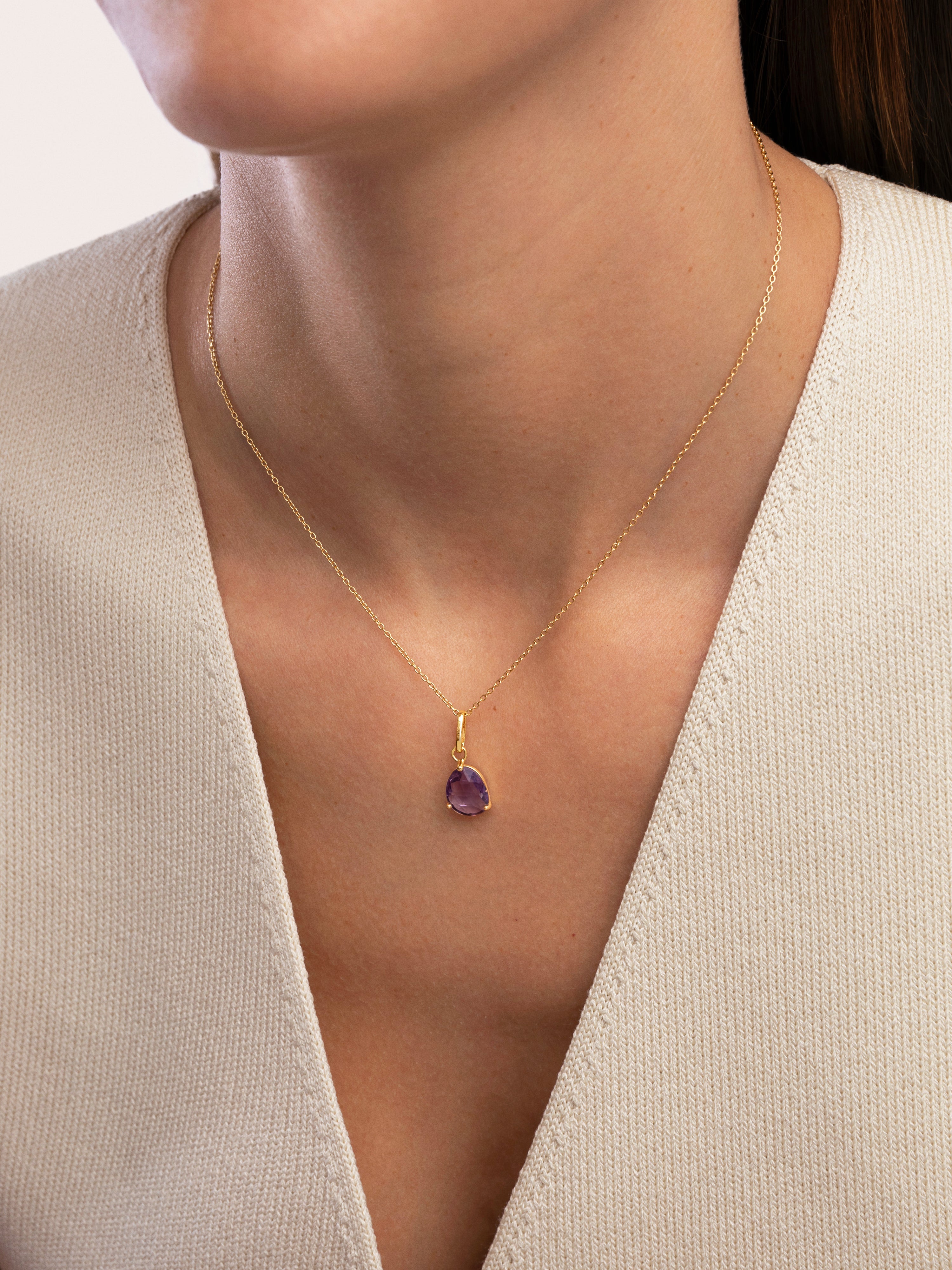 Charm Birthstones Baño Oro