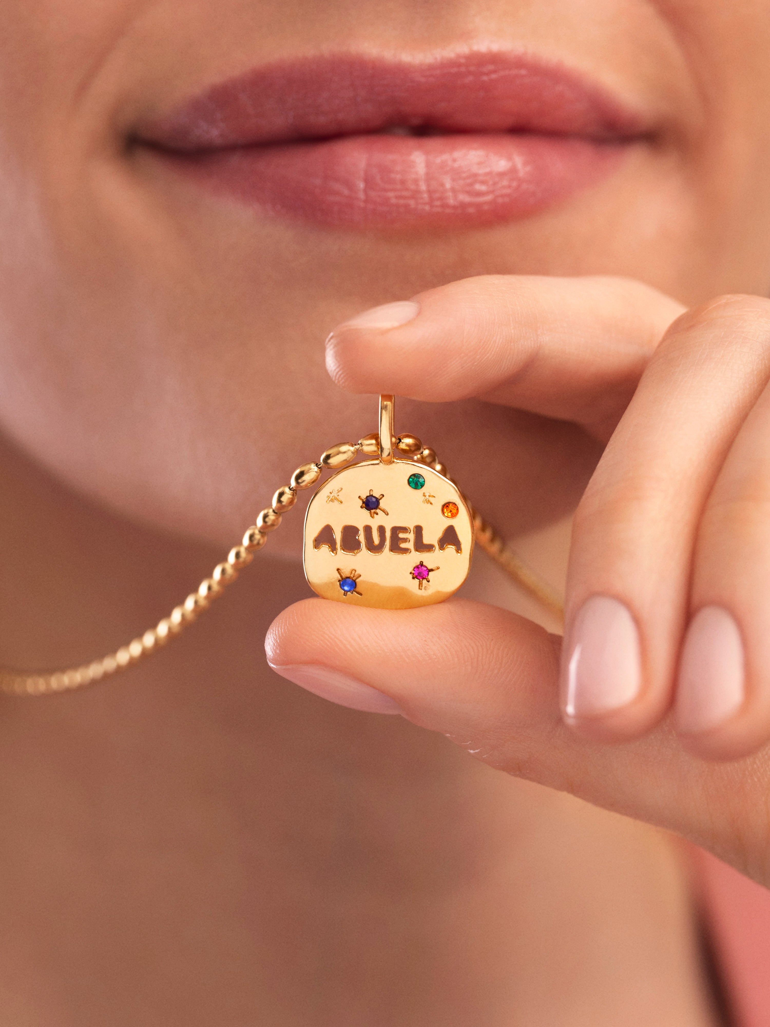 Pulsera Colgante Tous Abuela Charm Abuela Baño Oro