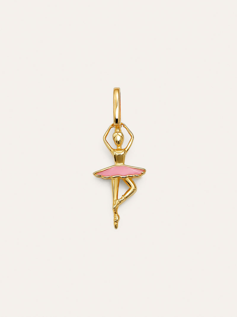 Charm Bailarina Baño Oro