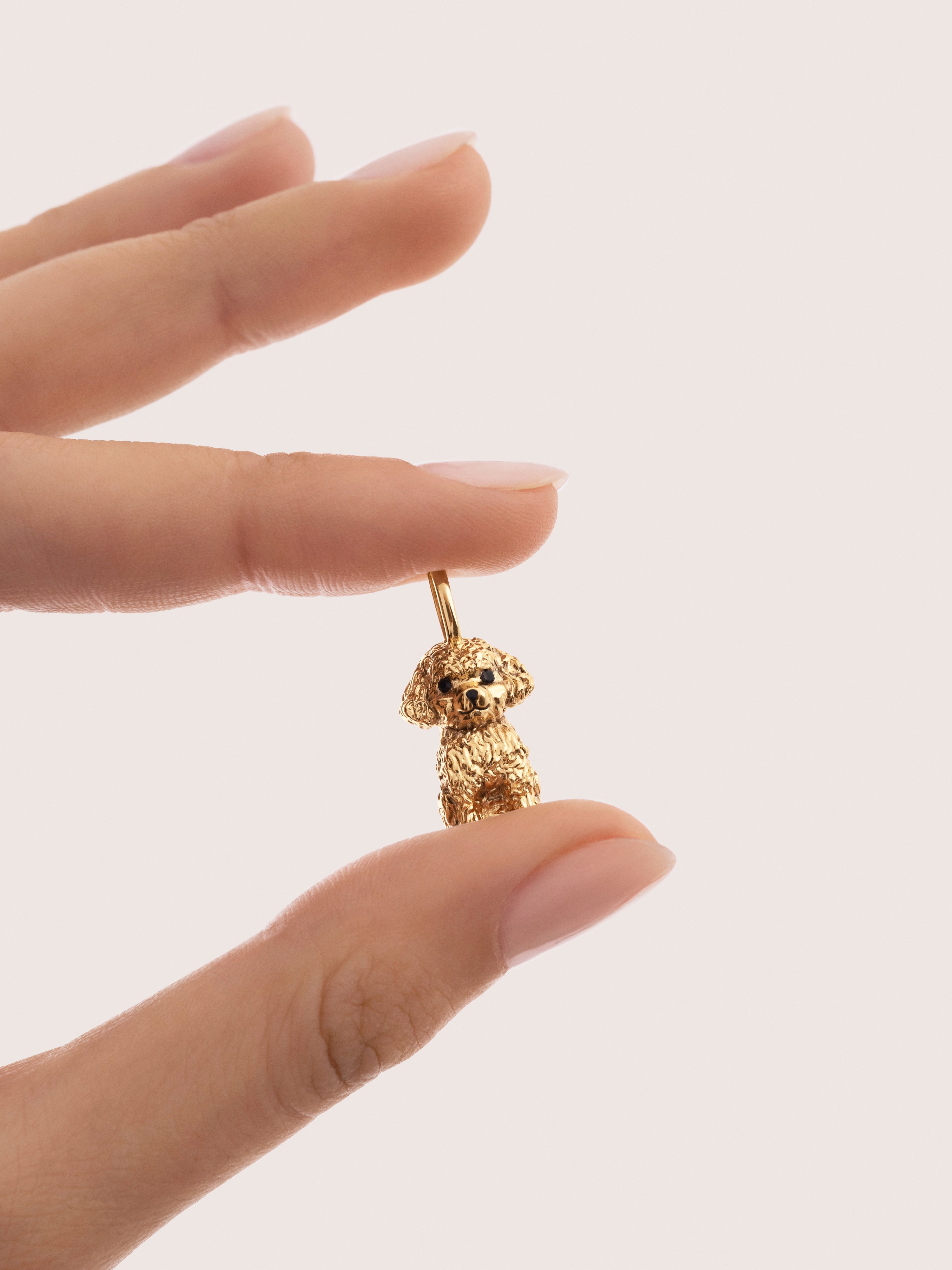 Toy Poodle Gold Charm