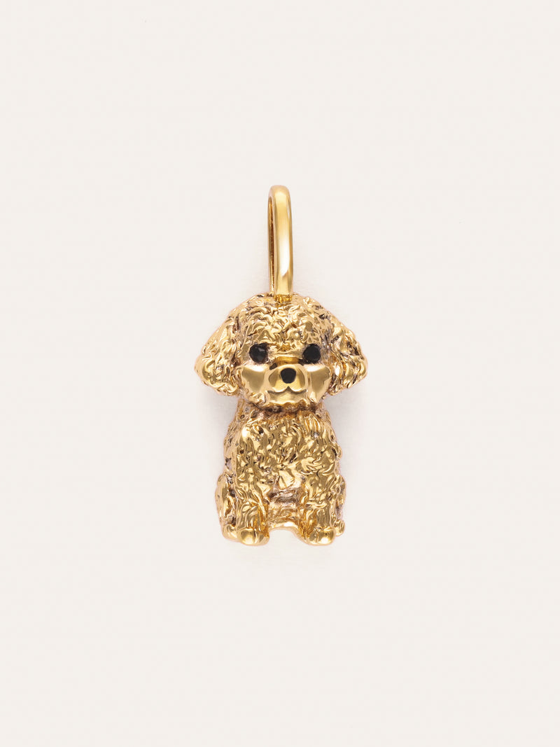 Charm Caniche Toy Plaqué Or