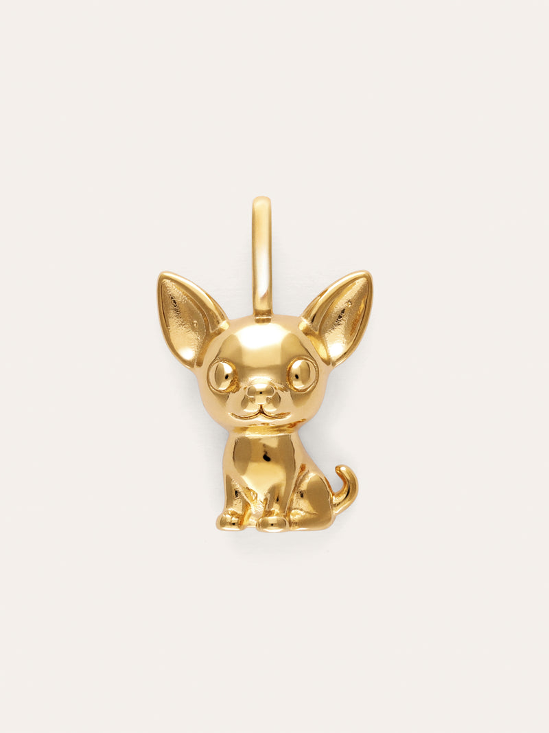 Charm Chihuahua Gold-Plated
