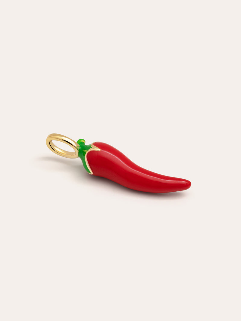 Chili Pepper Charm vergoldet