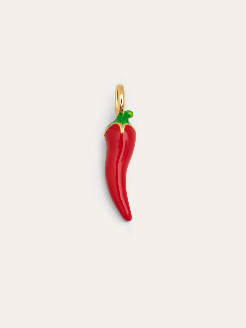 Chili Pepper Charm vergoldet