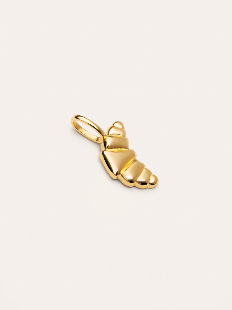 Charm Croissant, vergoldet