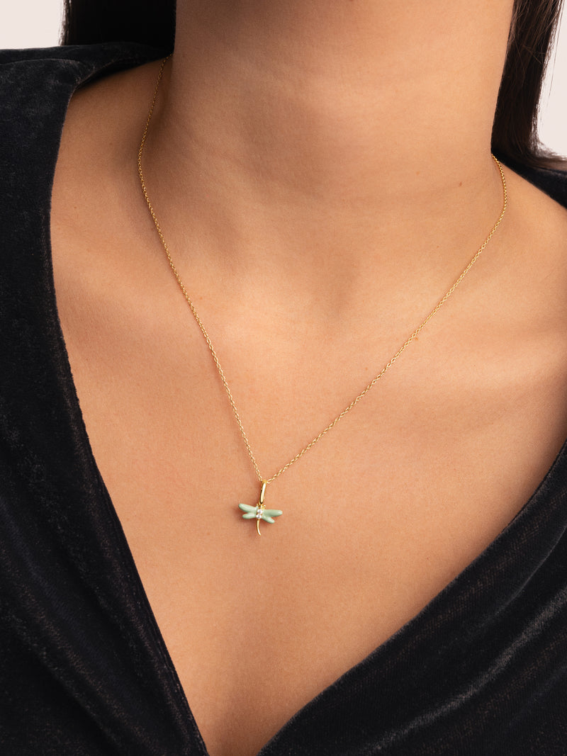 Charm Libélula Baño Oro