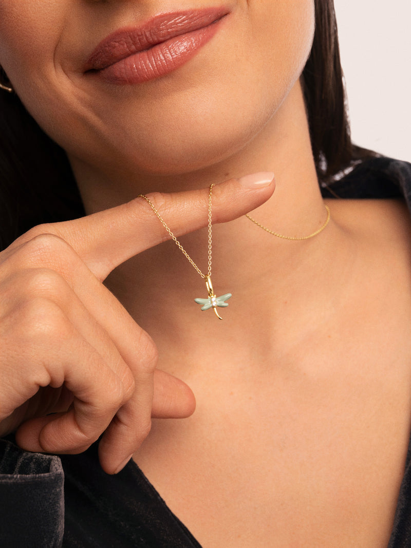 Charm Libélula Baño Oro
