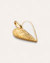 Charm Mejillón Enamel Baño Oro