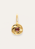 Charm Mini Birthstone Plata Baño Oro