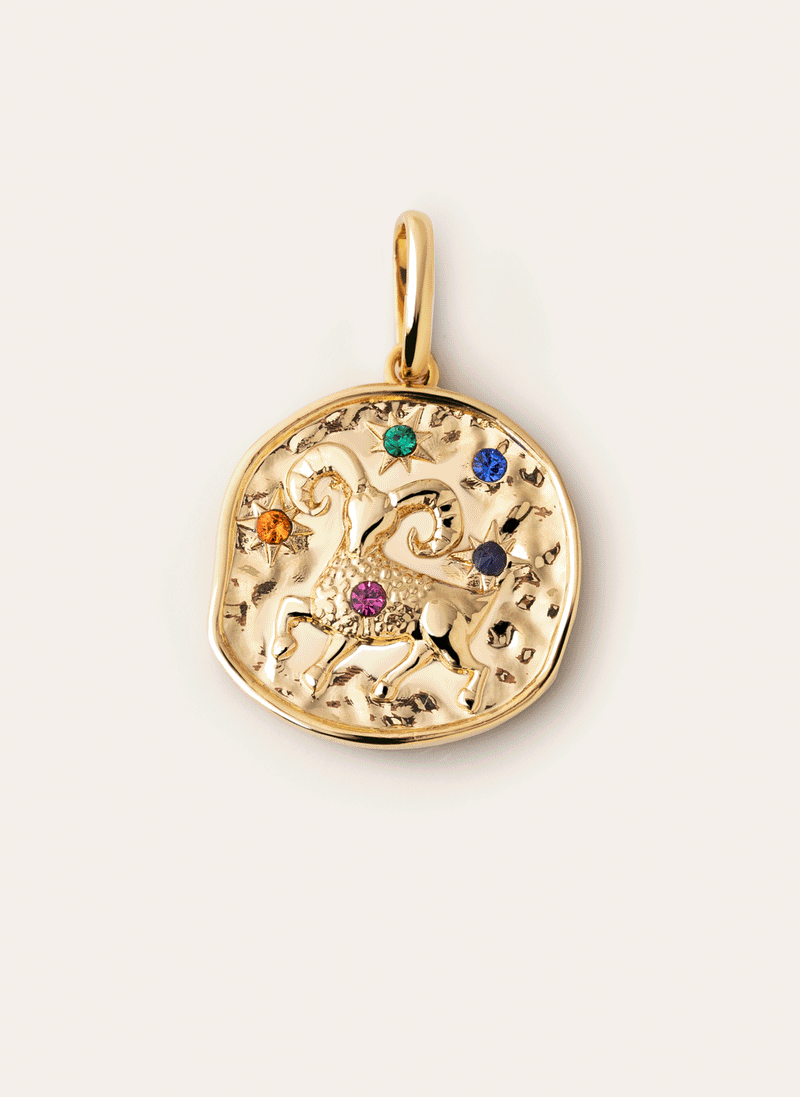Charm Organic Colors Zodíaco Banho de Ouro