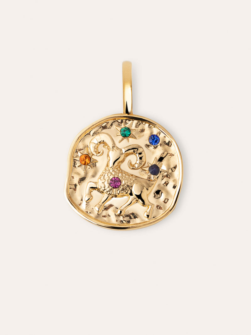 Charm Organic Colors Zodiaco Placcato Oro