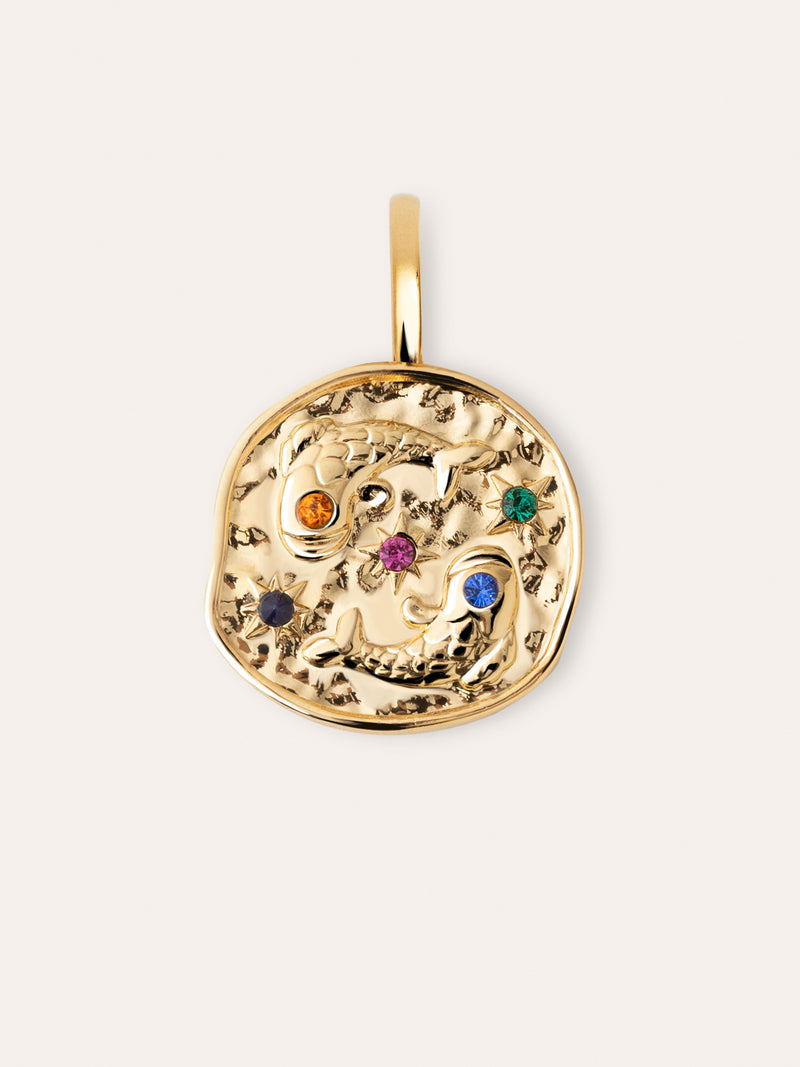 Charm Organic Colors Zodiaco Placcato Oro