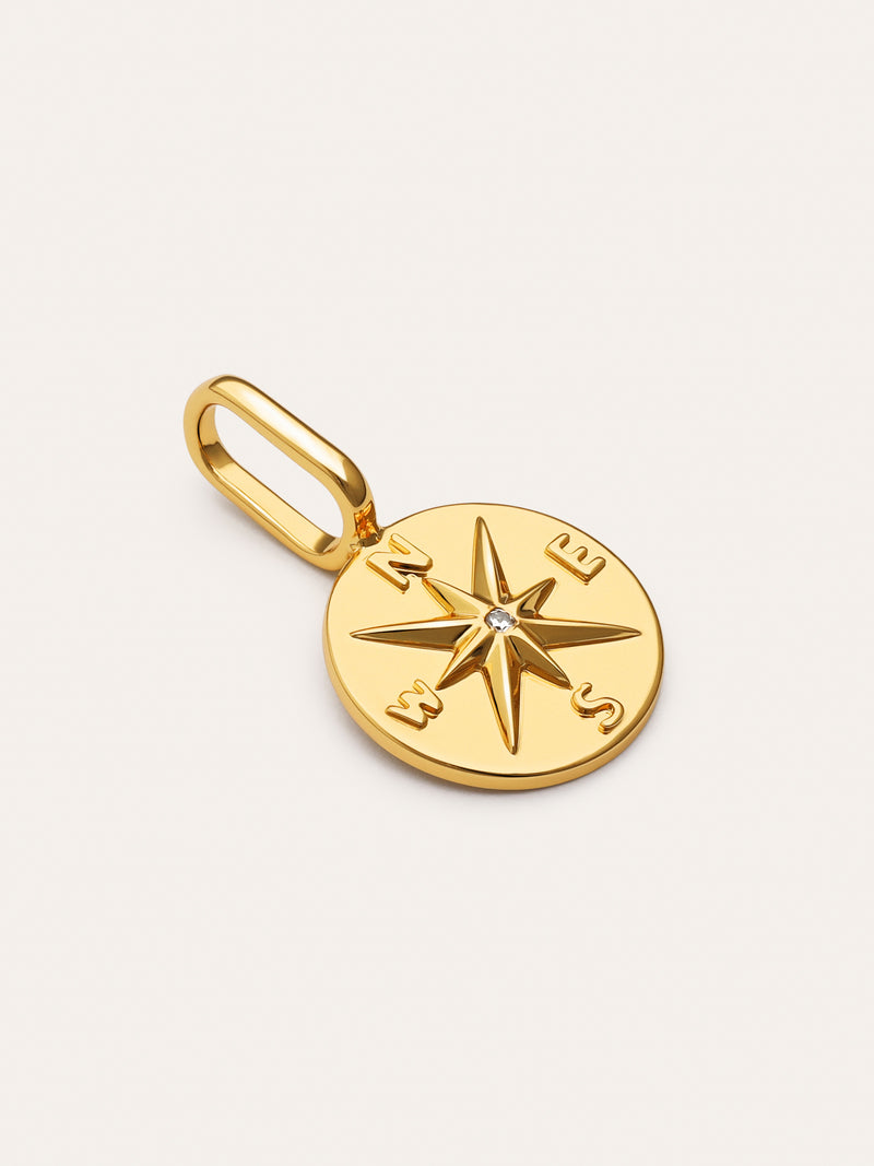 Charm Rosa de Los Vientos Baño Oro