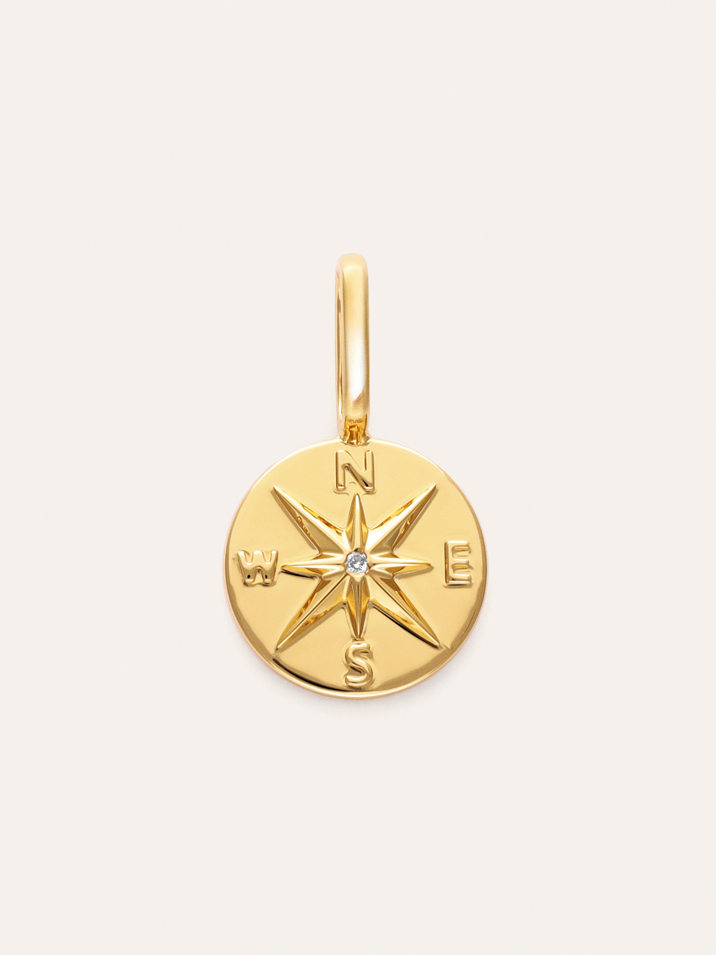 Charm Rosa de Los Vientos Baño Oro