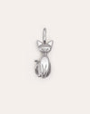 Salem Katze Emaille Grau Charm