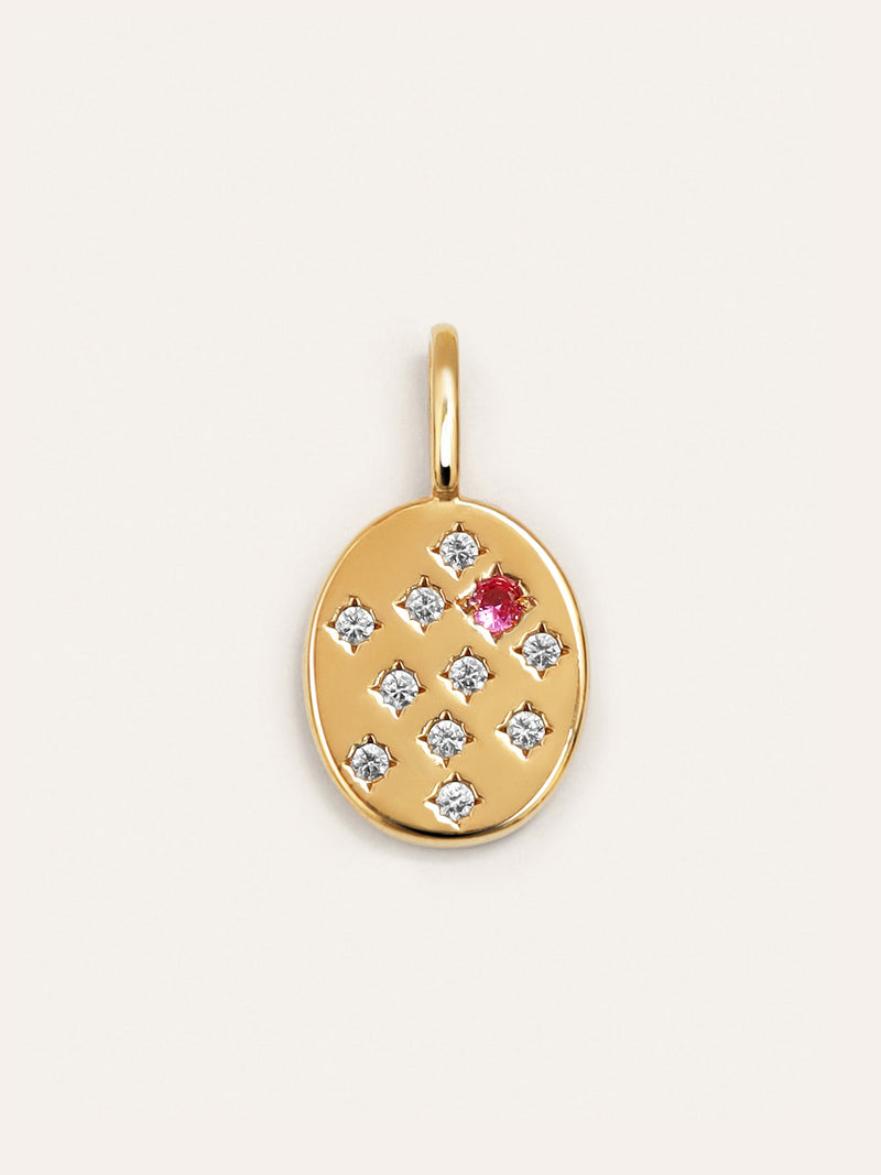 Charm Siegel Rose Vergoldet