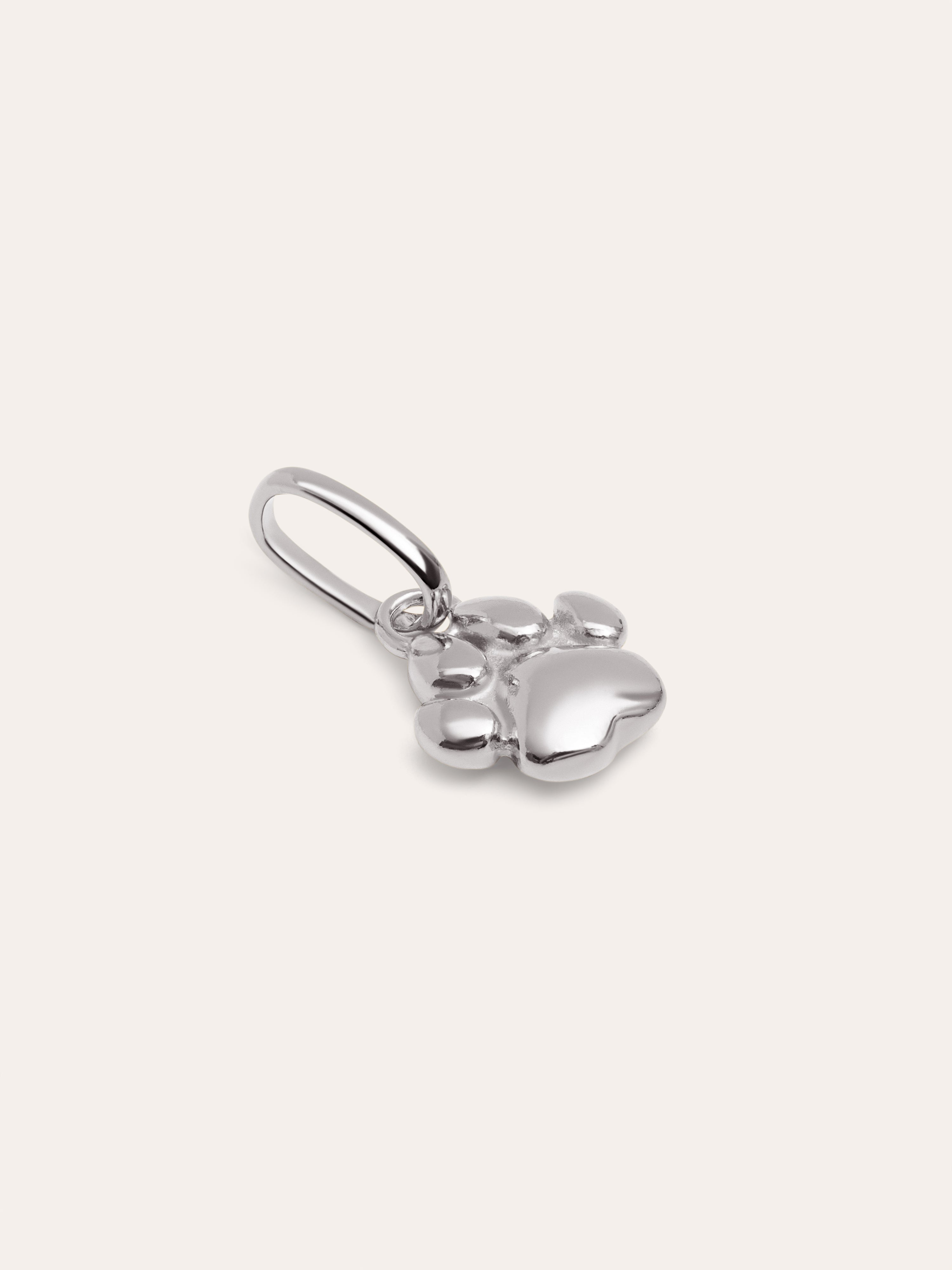 Simple Paw Silver Charm 