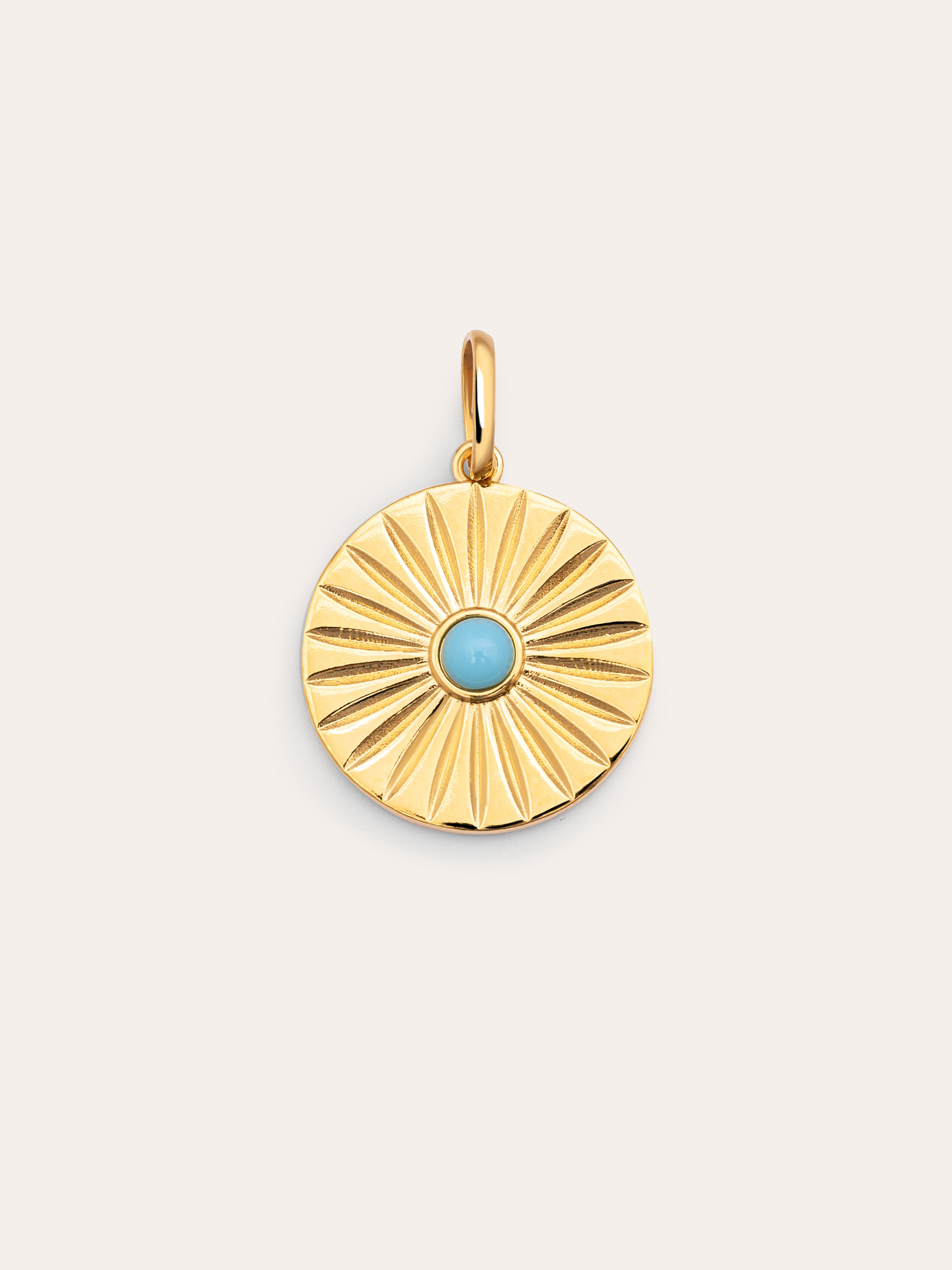 Solei Turquoise Gold Charm