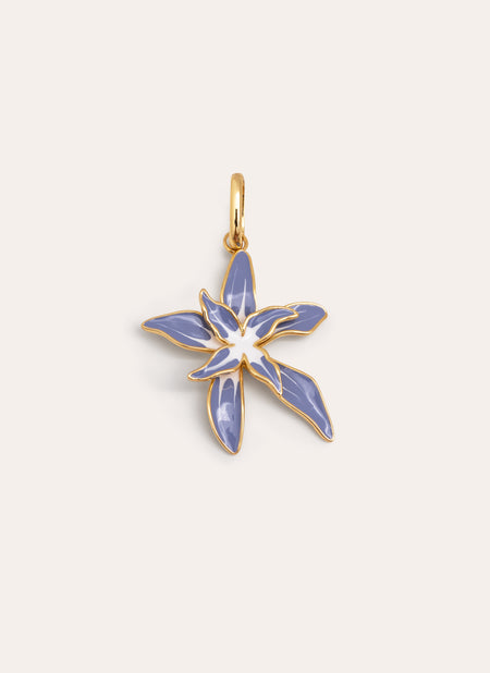 Summer Flower Gold Charm