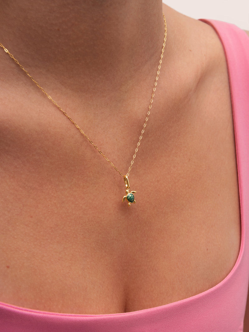 Turtle Gold Charm