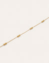 Collar Triple Dots Acero Baño Oro