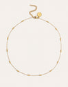 Collar Triple Dots Acero Baño Oro