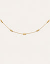 Collar Triple Dots Acero Baño Oro
