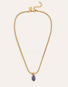 Alma Kyanite Steel Gold-Plated Necklace - vista 5