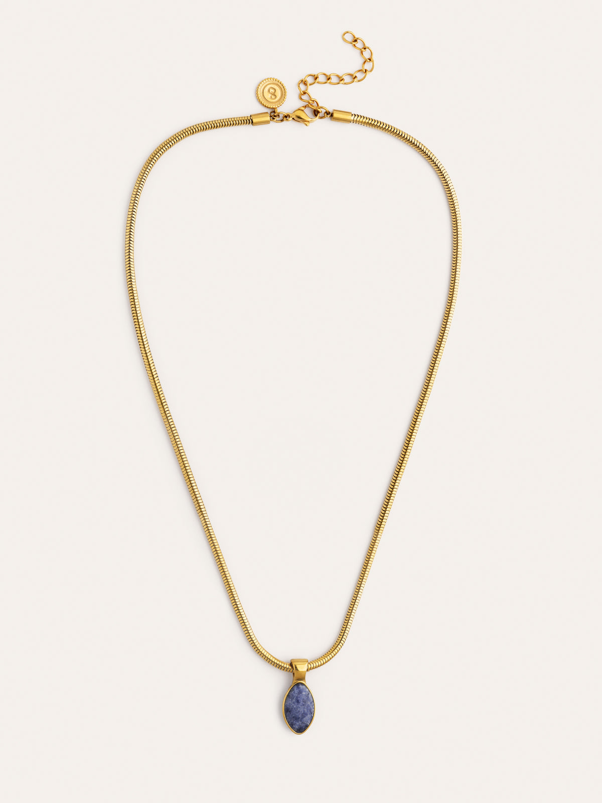 Alma Kyanite Steel Gold-Plated Necklace - vista 5