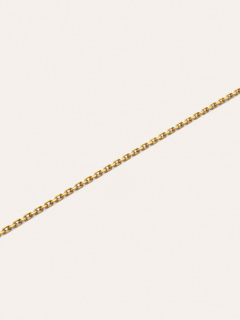 Collar Ana Acero Baño Oro