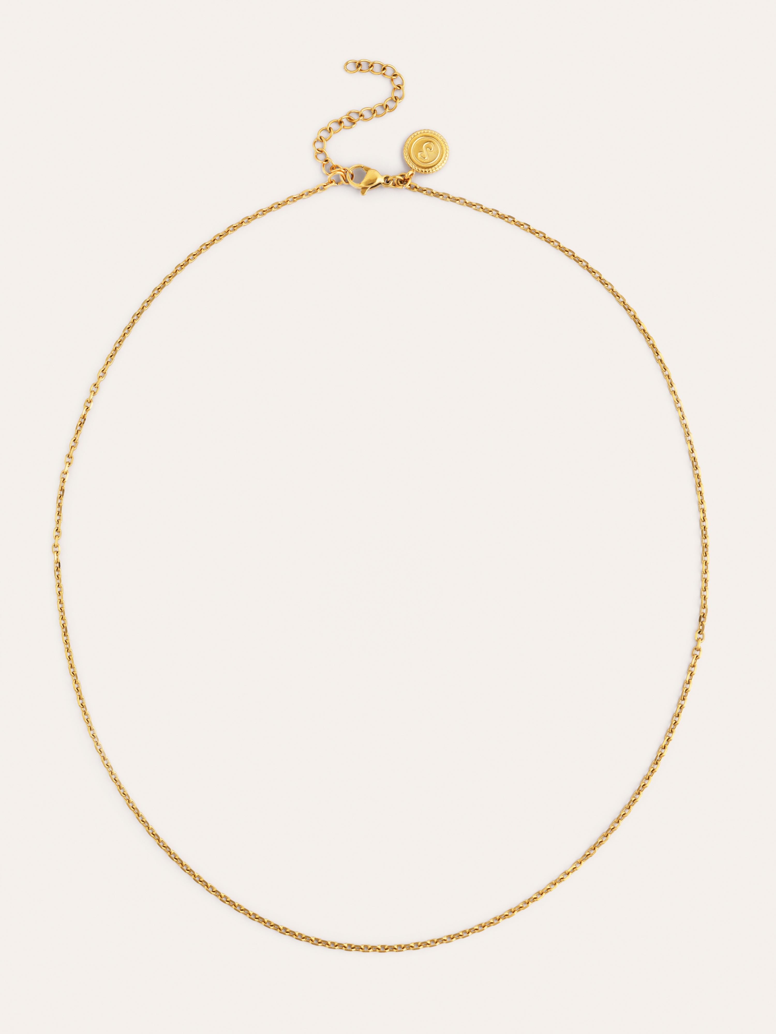 Collar Ana Acero Baño Oro