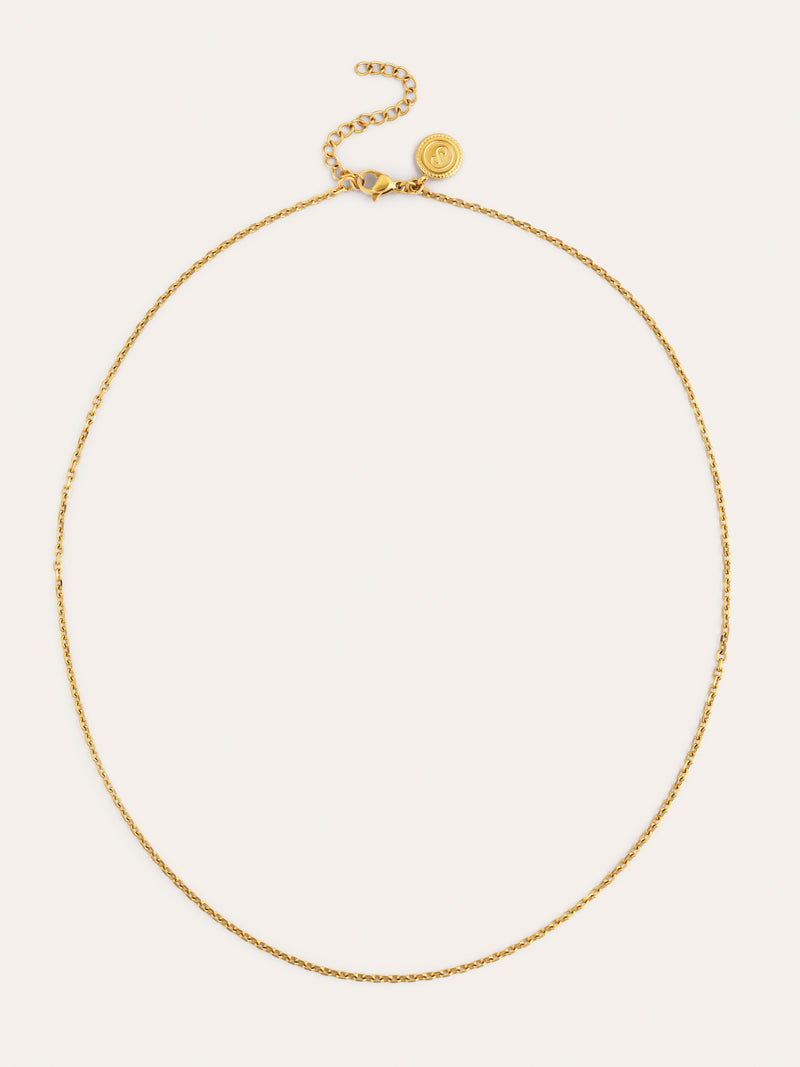 Collar Ana Acero Baño Oro