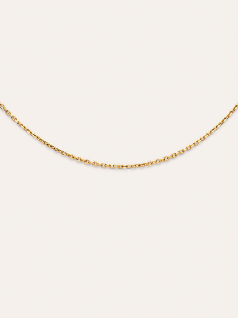 Collar Ana Acero Baño Oro
