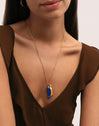 Collar Aquario Acero Baño Oro